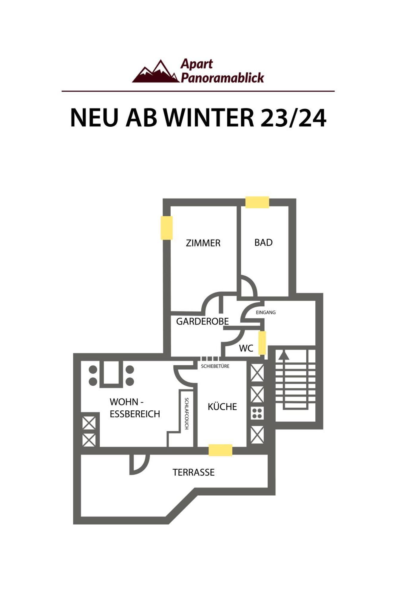 Apart Panoramablick Faggen Exterior foto